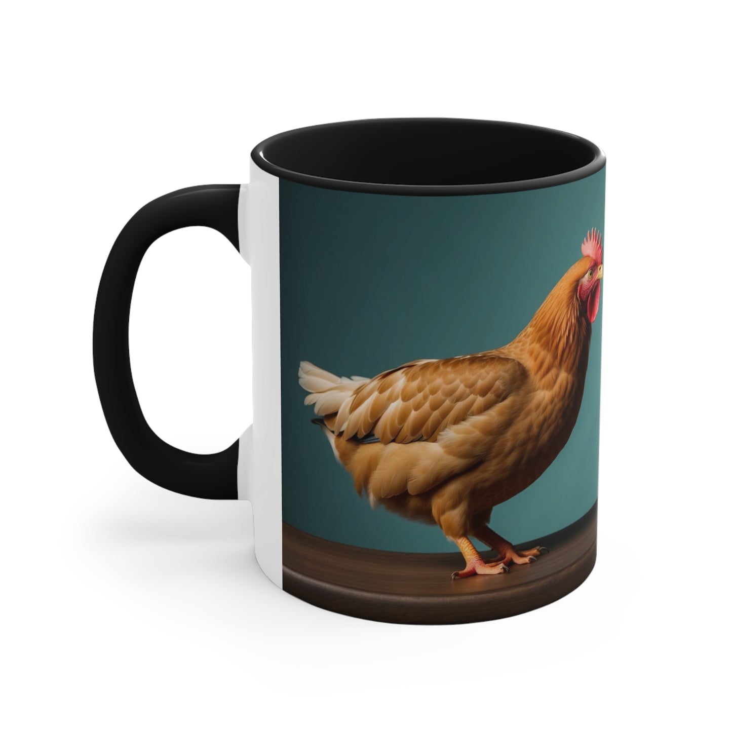 Clucking Over a Cold One Accent Coffee Mug, 11oz