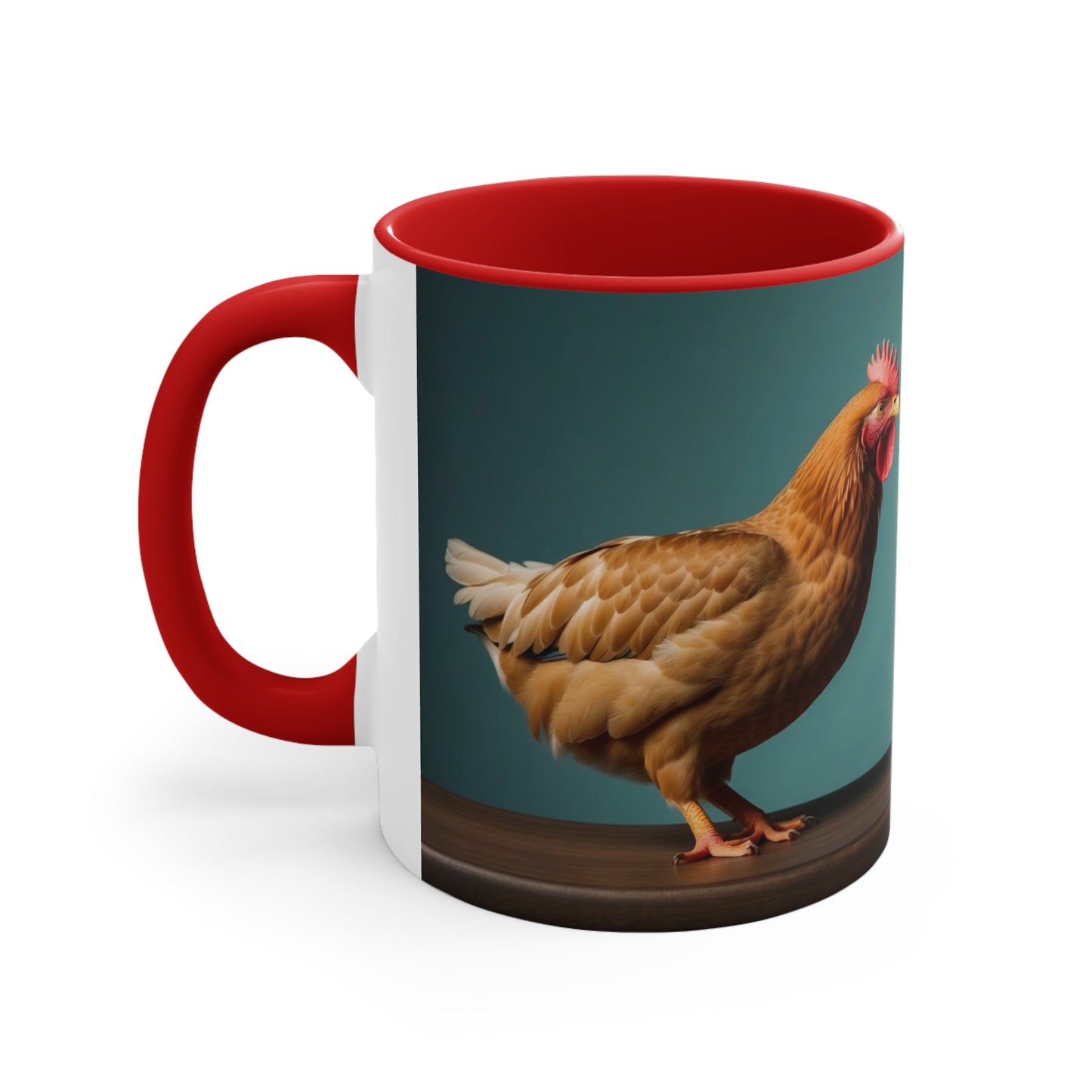 Clucking Over a Cold One Accent Coffee Mug, 11oz